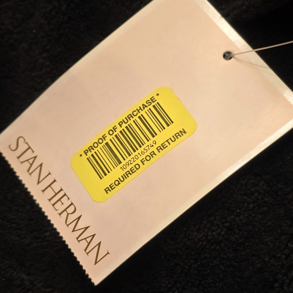 ๐ท๏ธ BNWT ๐ท๏ธ Stan Herman Embossed Whisper Terry Zip Lounger Sz L - Picture 9 of 9